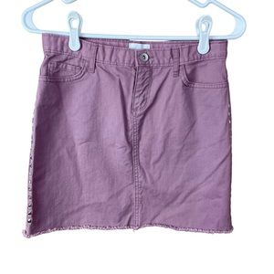 The Children’s Place Girls Studded Purple Orchid Denim Skirt Size 12